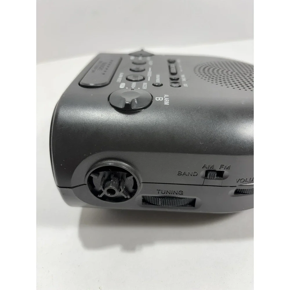 Clock Radio Retro Sony ICF-C318 Dream Machine Dual Alarm Auto‎ Time AM/FM Black